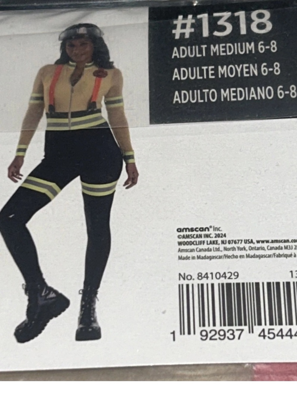 New sexy costume Halloween Women's Firefighter Jumpsuit - Black jumpsuit size M - Picture 2 of 4
